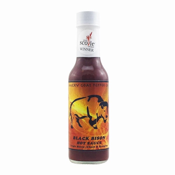 Angry Goat Angry Goat Pepper Co. Black Bison Hot Sauce 5 oz - AGPCBB