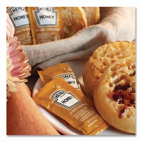 Heinz Single Serve Honey, 0.31 oz Individually Wrapped, 200PK - 055254
