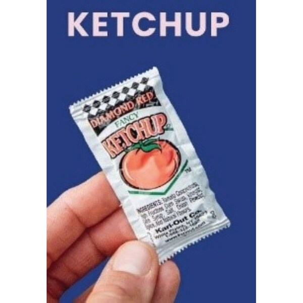 Kari-Out Sauce, Ketchup, 8 g Packet, 1000PK - 1810080