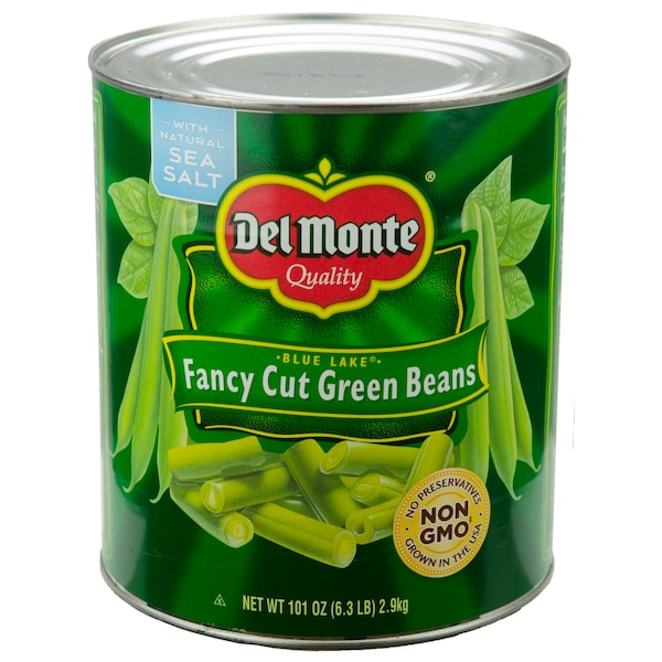 Del Monte Del Monte Fancy Cut Green Beans 101 oz., PK6 - 2001562