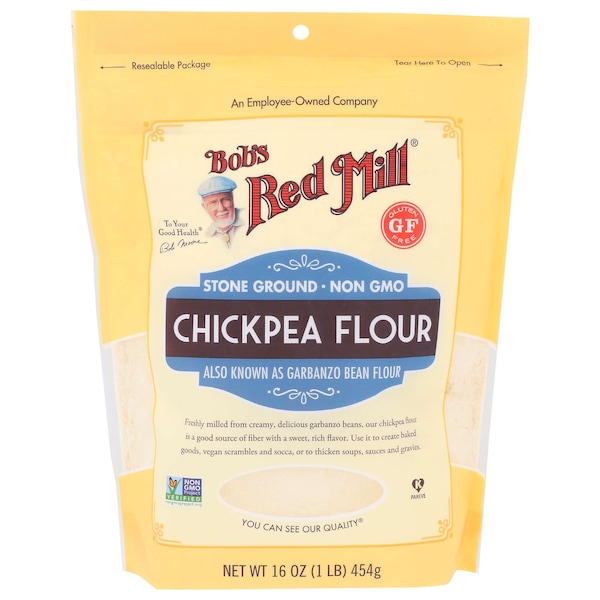 Bobs Red Mill Natural Foods Bob's Red Mill Chickpea Flour 16 oz. Resealable Pouches, PK4 - 1260S164