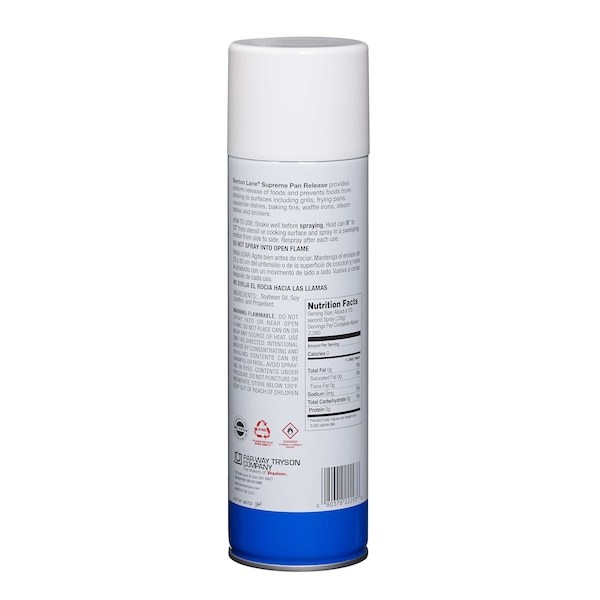 Benton Lane Benton Lane Supreme Pan Release 16.5 oz. Aerosol, PK6 - 17293