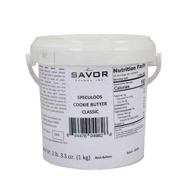 Savor Imports Savor Imports Classic Speculoos Cookie Butter 2.2lbs, PK6 - 652708