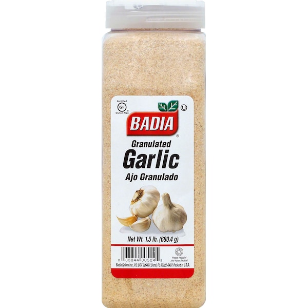 Badia Badia Garlic Granulated 1.5lbs Bottle, PK6 - 90524