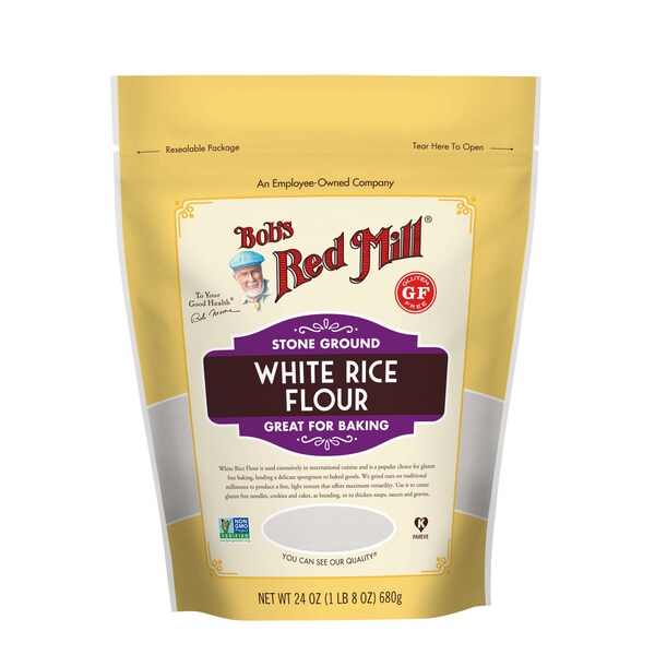 Bobs Red Mill Natural Foods Bob's Red Mill White Rice Flour 24 oz. Pouches, PK4 - 1461S244
