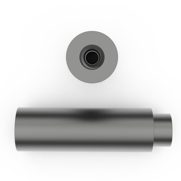 Raf Round Standoffs, #2-56 Thrd Sz, 1/4 in Bd L, Aluminum Plain, 3/16 in OD - 3032-B-256-AL