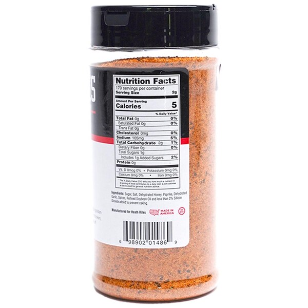Heath Riles Bbq Heath Riles BBQ Honey BBQ Rub 12 oz - HRB0019