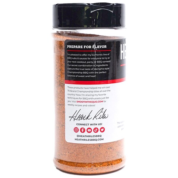 Heath Riles Bbq Heath Riles BBQ Honey BBQ Rub 12 oz - HRB0019