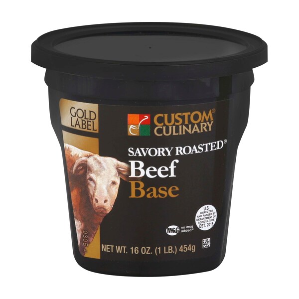 Gold Label Gold Label No MSG Added Savory Roasted Beef Base Paste 1lbs Tub, PK6 - 93051EGLD