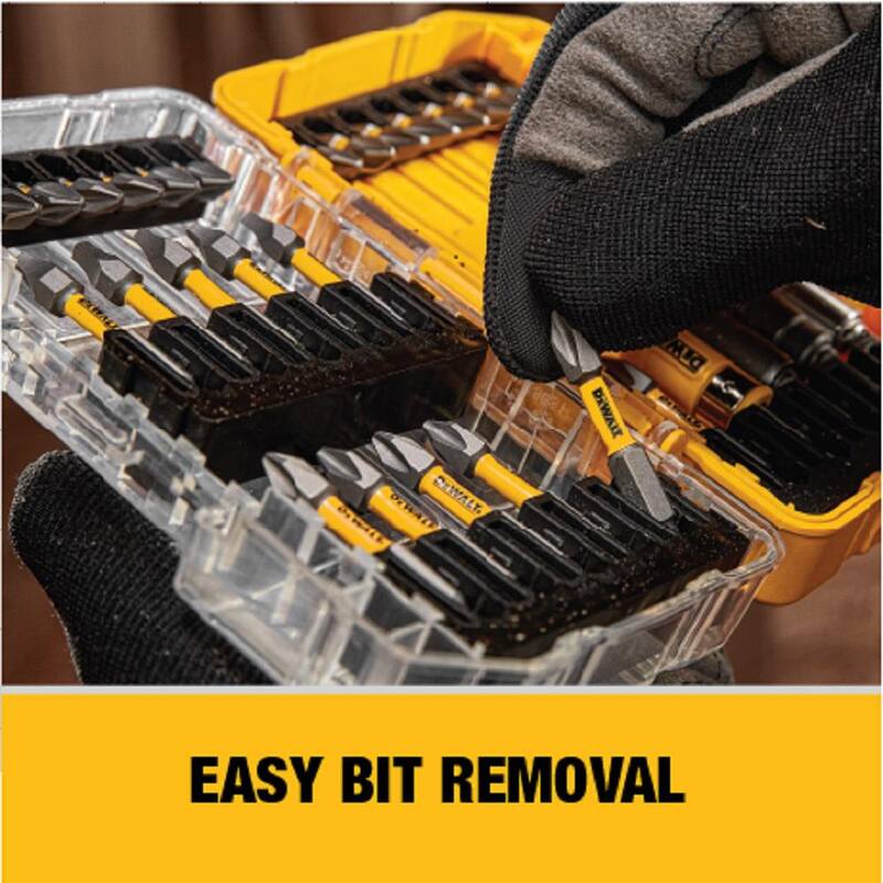Juego de puntas de acero al carbono DEWALT MAXFIT de 1 pulgada y 2 pulgadas (21 piezas) - DWABYTMF-21