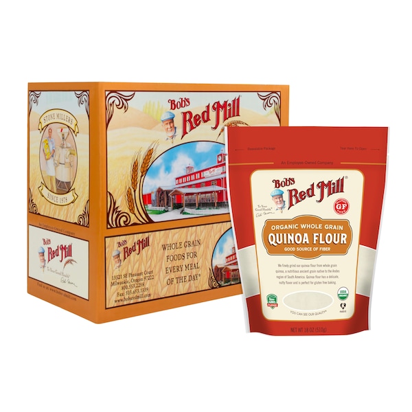 Bobs Red Mill Natural Foods Bob's Red Mill Organic Quinoa Flour 18 oz. Bag, PK4 - 1448S184
