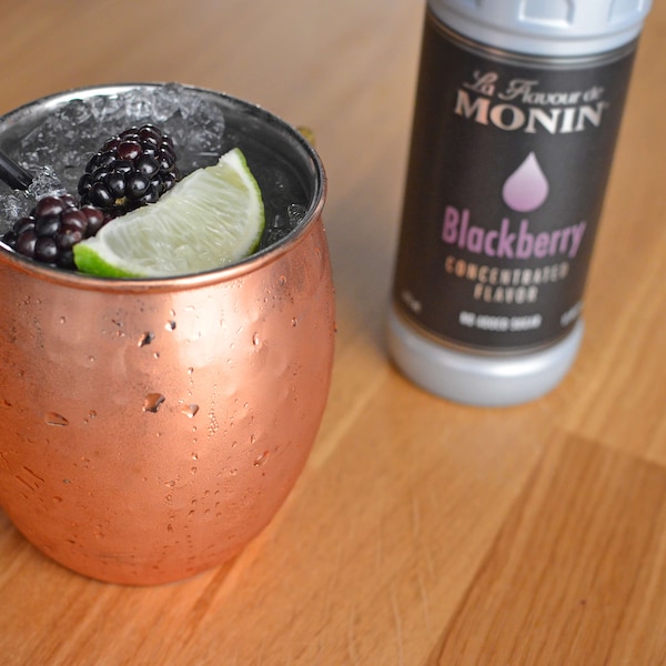 Monin Monin Blackberry Concentrate Flavor 375mL Bottle, PK4 - M-VJ006FP