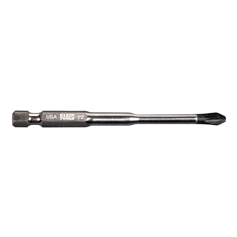 Klein Tools #2 Phillips 3-1/2 in. Steel Power Driver Bit (paquete de 5) - PH2355