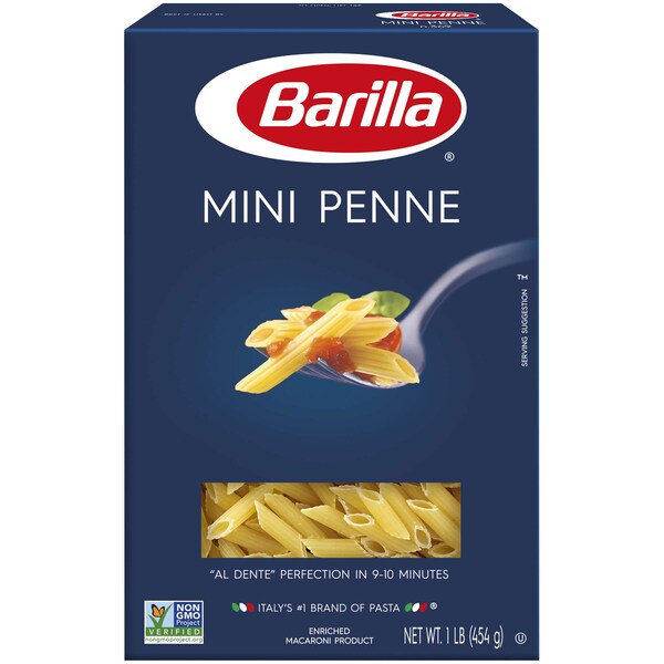 Barilla Barilla Mini Penne Pasta 16 oz., PK12 - 1000010540