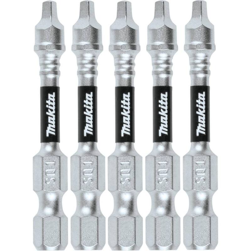 Makita Impact XPS #1 Cuadrado 2 in. Broca de Poder (Paquete de 5) - E-00935