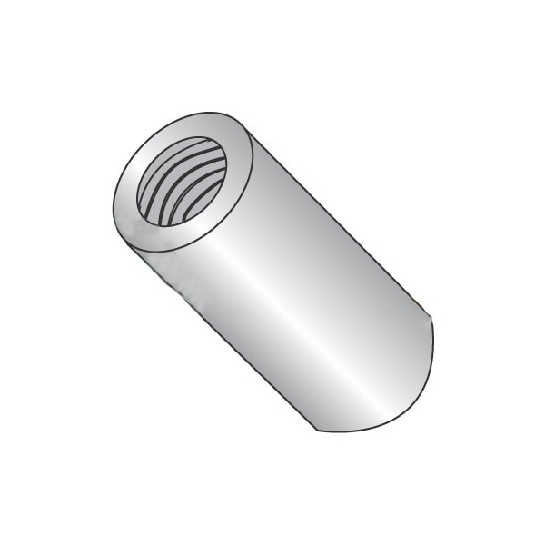 Newport Fasteners Round Standoffs, #6-32 Thrd Sz, 5/16 in Bd L, 18-8 Stainless Steel Plain, 1/4 in OD, 500 PK - 592815