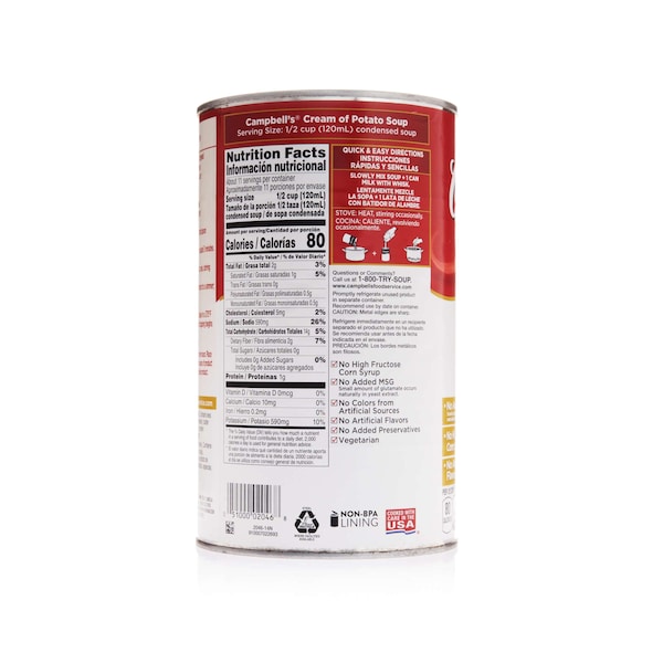 Campbells Campbell's Condensed Cream Of Potato Soup 50 oz. Can, PK12 - 000002046