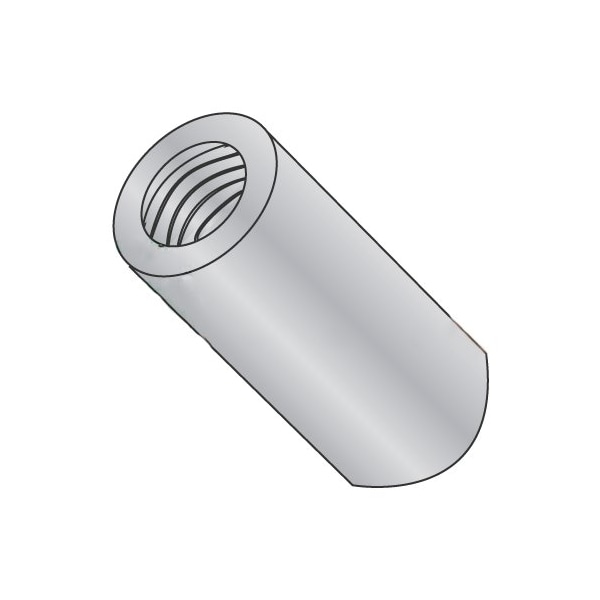 Newport Fasteners Round Standoffs, #4-40 Thrd Sz, 3/8 in Bd L, Aluminum Plain, 3/16 in OD, 1000 PK - 287518
