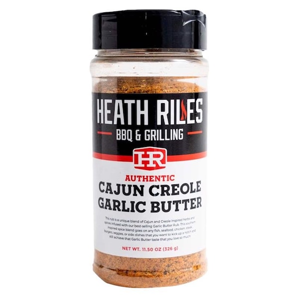 Heath Riles Bbq Heath Riles BBQ Cajun Creole Garlic Butter BBQ Rub 11.5 oz - HRB0088