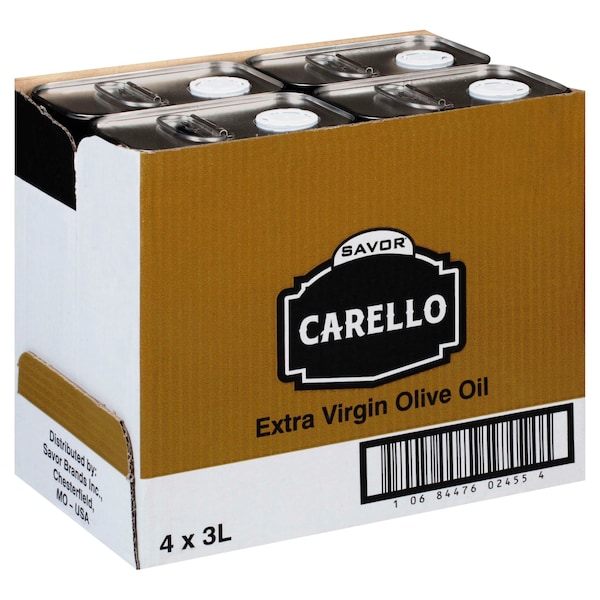 Savor Imports-Carello Savor Imports Extra Virgin Olive Oil 3 Liters, PK4 - 490315