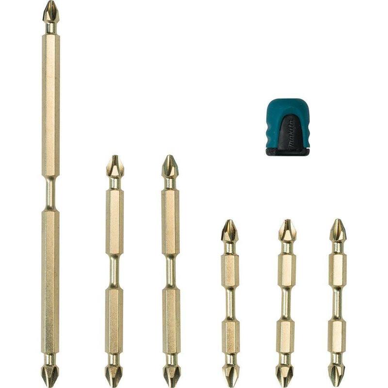 Puntas de doble terminación Makita Impact GOLD con Mag Boost (7 piezas) - B-44987