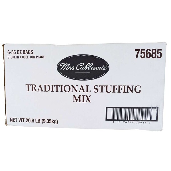 Mrs. Cubbisons Stuffing Traditional Seasoned 55 oz., PK6 - 75685