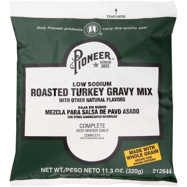 Pioneer Pioneer Low Sodium Roasted Turkey Gravy Mix 11.3 oz., PK6 - 212644