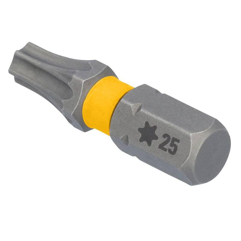 DEWALT MAXFIT ULTRA T25 x 1 pulgada. Puntas de destornillador (paquete de 15 con estuche) - DWA1TX25UMF15