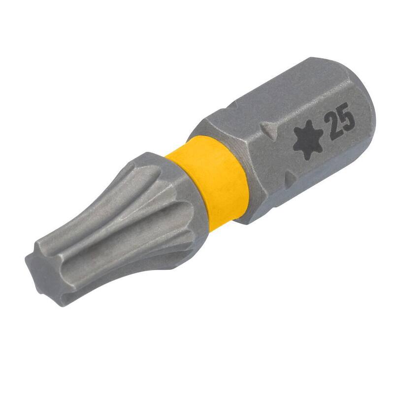 DEWALT MAXFIT ULTRA T25 x 1 pulgada. Puntas de destornillador (paquete de 15 con estuche) - DWA1TX25UMF15