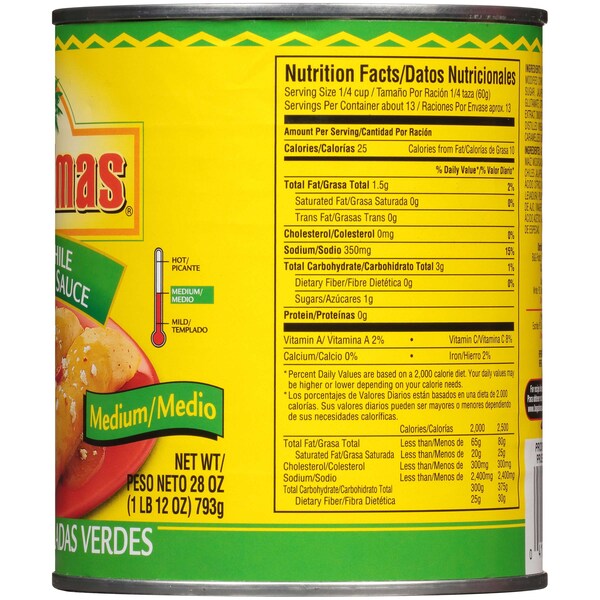 Las Palmas Green Chile Enchilada Sauce, PK12 - 11021
