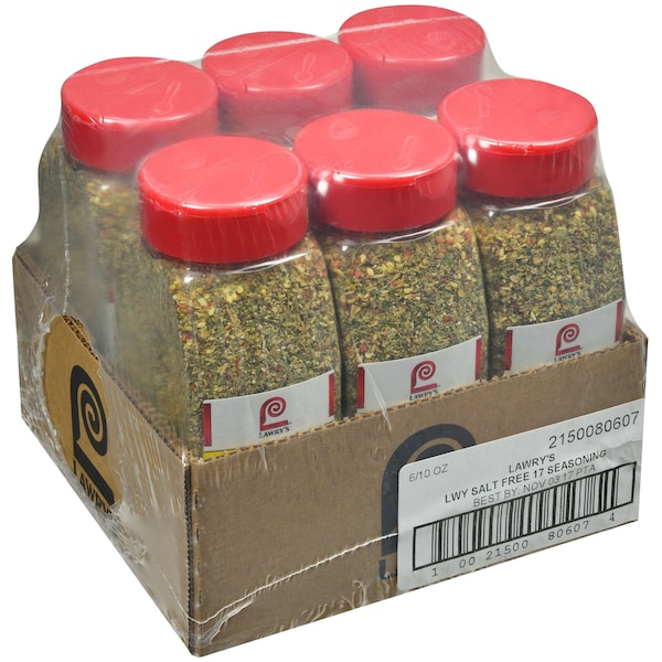 Lawrys Lawry's Salt Free 17 Seasoning 10 oz., PK6 - 2150080607