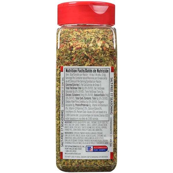 Lawrys Lawry's Salt Free 17 Seasoning 10 oz., PK6 - 2150080607