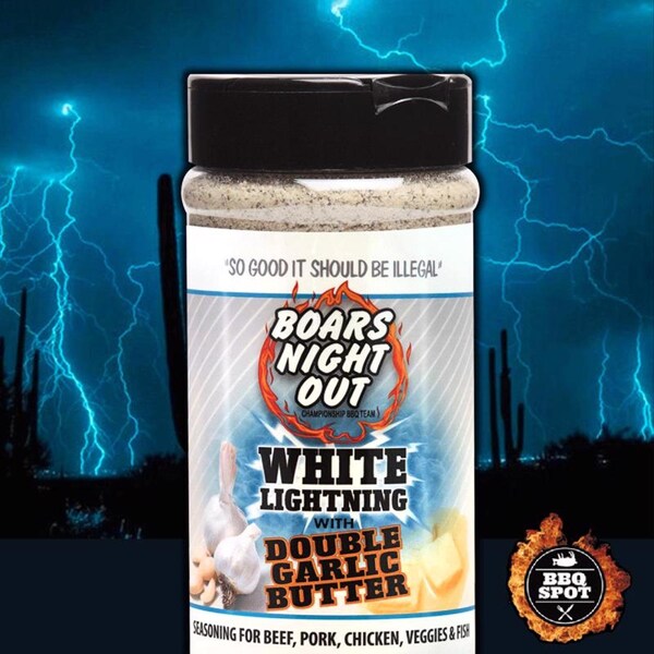 Boars Night Out Boars Night Out White Lightning with Butter and Garlic BBQ Seasoning 12.2 oz - OW86508