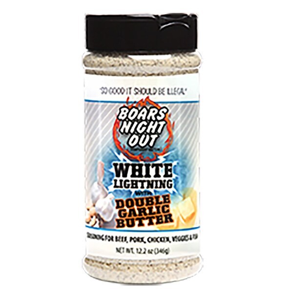 Boars Night Out Boars Night Out White Lightning with Butter and Garlic BBQ Seasoning 12.2 oz - OW86508