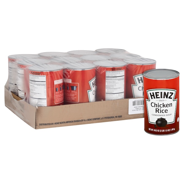 Heinz Heinz Chicken Rice Soup 49.25 oz. Can, PK12 - 10013000432402