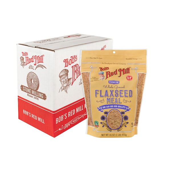 Bobs Red Mill Natural Foods Bob's Red Mill Gluten Free Brown Flaxseed Meal 16 oz. Bag, PK4 - 1235S164