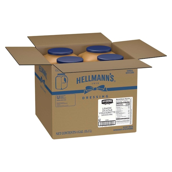 Hellmanns Lemon Zaatar Vinaigrette Dressing 1 gal. Jug, PK4 - 67665801