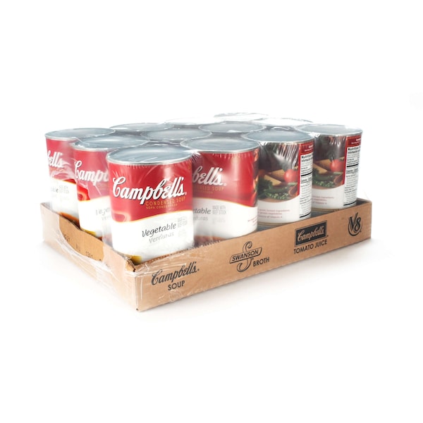 Campbells Campbell's Condensed Soup Red & White Vegetable Soup 50 oz. Can, PK12 - 000001026
