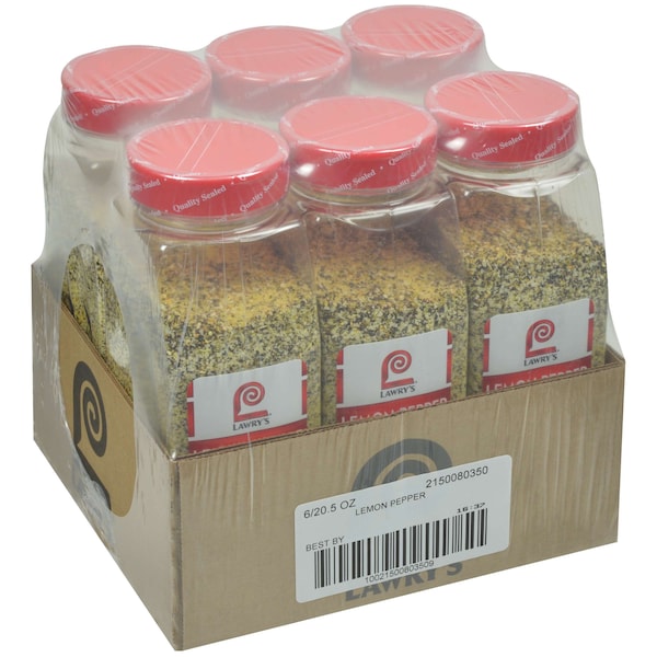 Lawrys Lawry's No MSG Lemon Pepper Seasoning 20.5 oz., PK6 - 2150080350