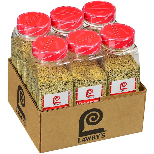 Lawrys Lawry's No MSG Lemon Pepper Seasoning 20.5 oz., PK6 - 2150080350