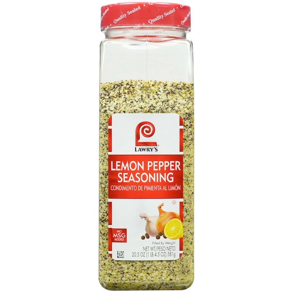 Lawrys Lawry's No MSG Lemon Pepper Seasoning 20.5 oz., PK6 - 2150080350