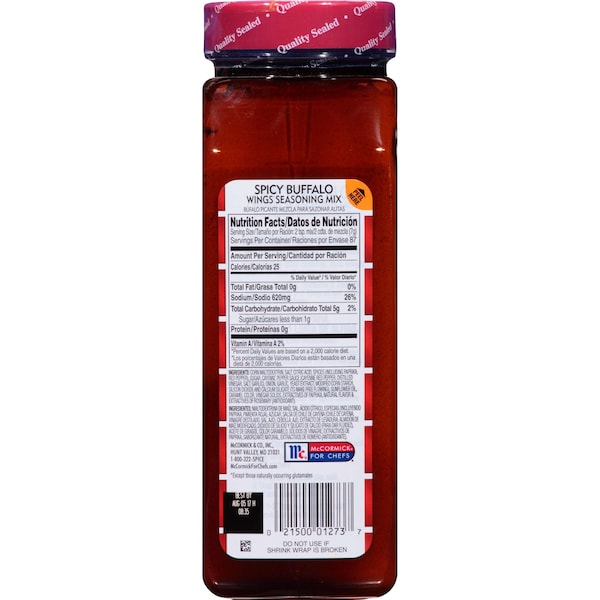 Lawrys Lawry's Buffalo Wing Seasoning Mix 21.5 oz., PK6 - 901330763