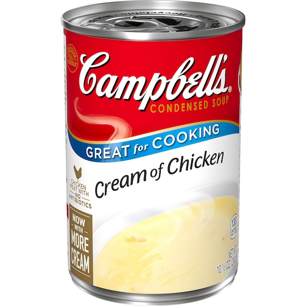 Campbells Condensed Soup Red & White Cream Of Chicken Soup 10.5 oz., PK48 - 000001031