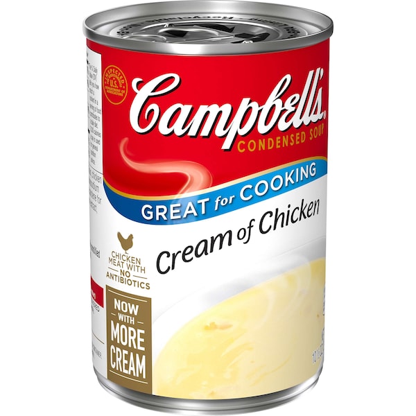 Campbells Condensed Soup Red & White Cream Of Chicken Soup 10.5 oz., PK48 - 000001031