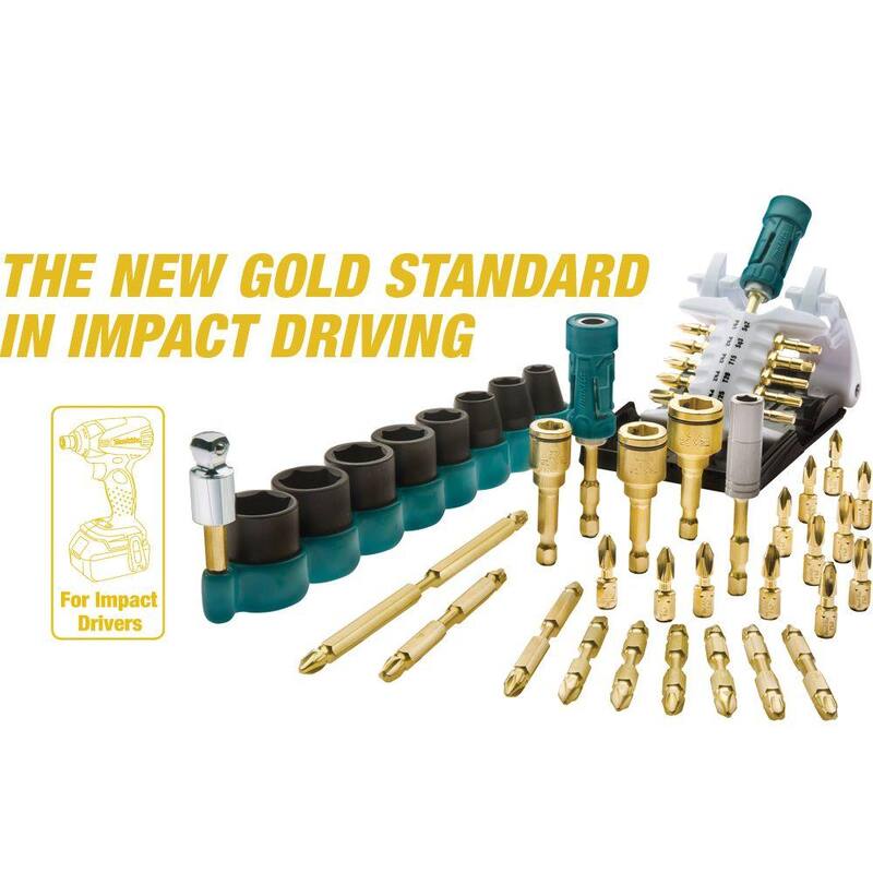 Impact GOLD #1 de Makita (3-1/2 in.) Punta de poder de doble extremo Philips - B-39609