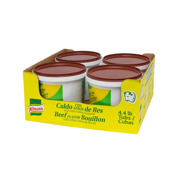 Knorr Knorr Caldo Con Sabor De Res Beef Base/Bouillon 4.4lbs Tub, PK4 - 84103909