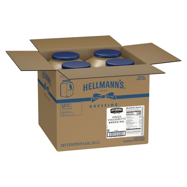 Hellmanns Hellmann's Greek Vinaigrette Dressing 1 gal., PK4 - 84139793