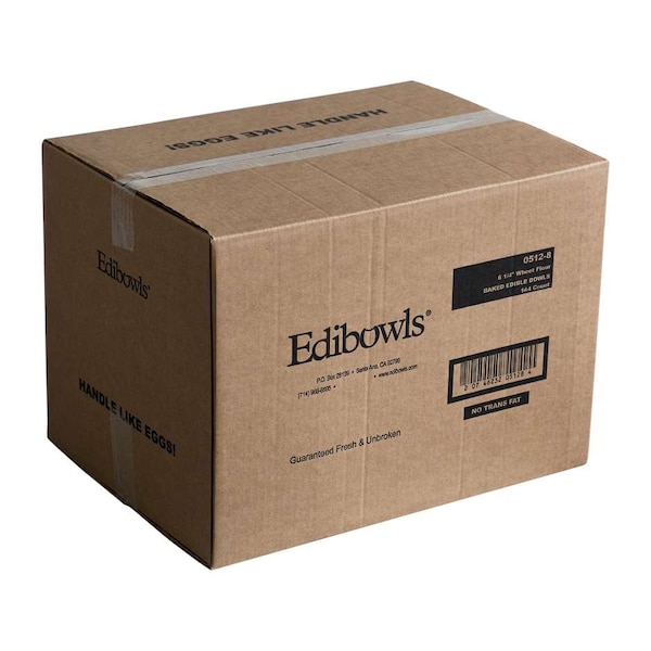 True Natural True Natural 6.25" Edibowls Whole Grain Baked Flour, PK144 - 0512-8