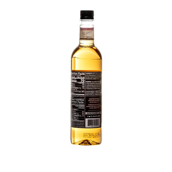 Davinci Gourmet Gourmet Vanilla Syrup 750mL, PK12 - 2073738410001