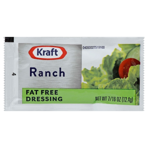 Kraft Kraft Ranch Fat Free Dressing .437 oz. Pouch, PK200 - 10021000649621